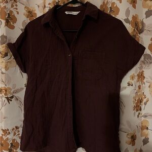 Women's Button Down Shirt in Brown